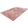 Tapis chambre d'enfant rose doux Huellia