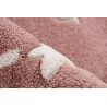 Tapis chambre d'enfant rose doux Huellia