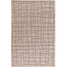 Tapis abstrait effet 3D design argenté Ossa