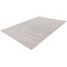 Tapis abstrait effet 3D design argenté Ossa