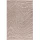 Tapis argenté moderne courbe effet 3D Baudouin