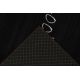 Tapis de cuisine noir lavable en machine Kamil