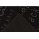 Tapis de cuisine lavable en machine noir Edene