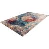 Tapis multicolore vintage rectangle rayé Ourik