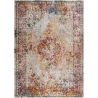 Tapis rayé multicolore vintage rectangle Izri