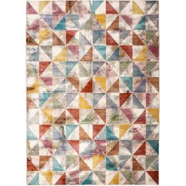 Tapis géométrique design multicolore Cirillo