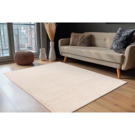 Tapis doux uni effet 3D moderne Malko