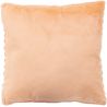 Coussin doux uni effet 3D moderne Malko