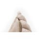 Coussin doux uni effet 3D moderne Malko