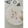 Tapis de jeu enfant rond lavable en machine coton Solar System