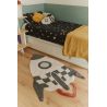 Tapis enfant lavable en machine coton Rocket