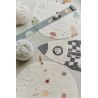 Tapis enfant lavable en machine coton Rocket