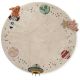 Tapis lavable en machine rond coton enfant Interstellar