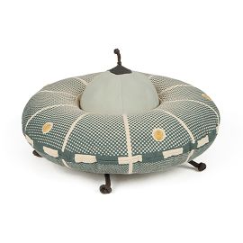 Coussin rond enfant coton UFO