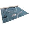 Tapis multicolore enfant rectangle Little Deep Blue