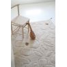 Tapis coton avec franges lavable en machine enfant Gentle Flora