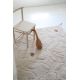 Tapis coton avec franges lavable en machine enfant Gentle Flora