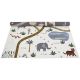 Tapis enfant multicolore rectangle Little Savannah