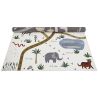 Tapis enfant multicolore rectangle Little Savannah