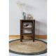 Tapis rond naturel enfant Yhuki