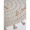 Tapis enfant coton rond lavable en machine Nila