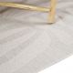 Tapis rectangle enfant blanc et beige Minerva