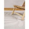 Tapis rectangle enfant blanc et beige Minerva