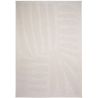 Tapis rectangle enfant blanc et beige Minerva