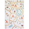 Tapis de jeu enfant recyclé rectangle Super Western