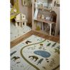 Tapis multicolore enfant rectangle Little Forest