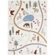 Tapis multicolore enfant rectangle Little Forest