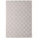 Tapis enfant rectange blanc et beige Damas