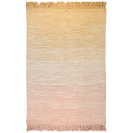 Tapis lavable en machine enfant coton avec franges Kirthy