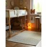 Tapis beige chambre d'enfant rectangle Ciro