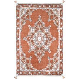 Tapis avec franges multicolore enfant Lalitha