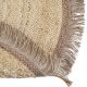 Tapis rond enfant avec franges jute Thar