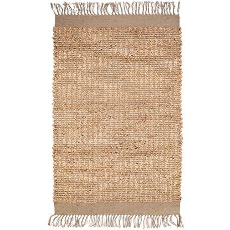 Tapis jute chambre enfant avec franges Viggo