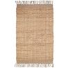 Tapis jute chambre enfant avec franges Viggo