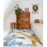 Tapis rectangle miel chambre enfant Sensaku