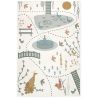 Tapis chambre enfant rectangle multicolore Bird Paradise