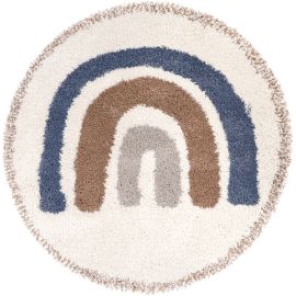 Tapis rond pour chambre d'enfant Bohemian Rainbow