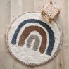 Tapis rond pour chambre d'enfant Bohemian Rainbow