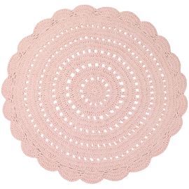 Tapis coton rond enfant lavable en machine Alma