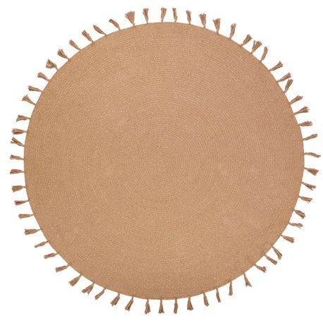 Tapis rond enfant avec franges Lisette