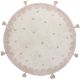 Tapis avec franges rond enfant coton Mallen