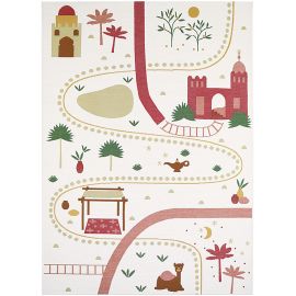 Tapis multicolore enfant rectangle Little Marrakech