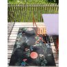 Tapis noir chambre d'enfant rectangle Bloom