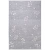 Tapis chambre d'enfant bleu gris Little Nature