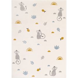 Tapis rectangle miel enfant Little Wild