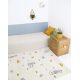 Tapis rectangle miel enfant Little Wild